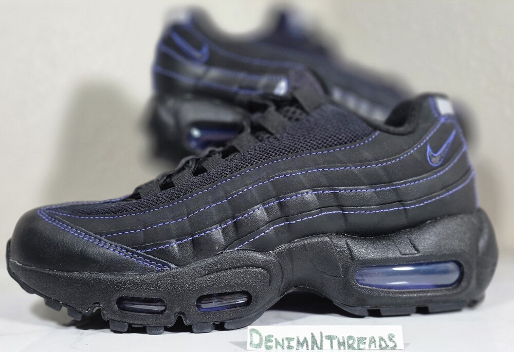 Nike Air Max 95 OG Black PURPLE Persian Violet Womens Size 5.5 NEW Rare Youth 4Y